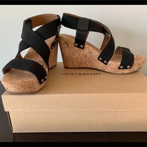 Lucky Brand strappy Marla wedge sandals